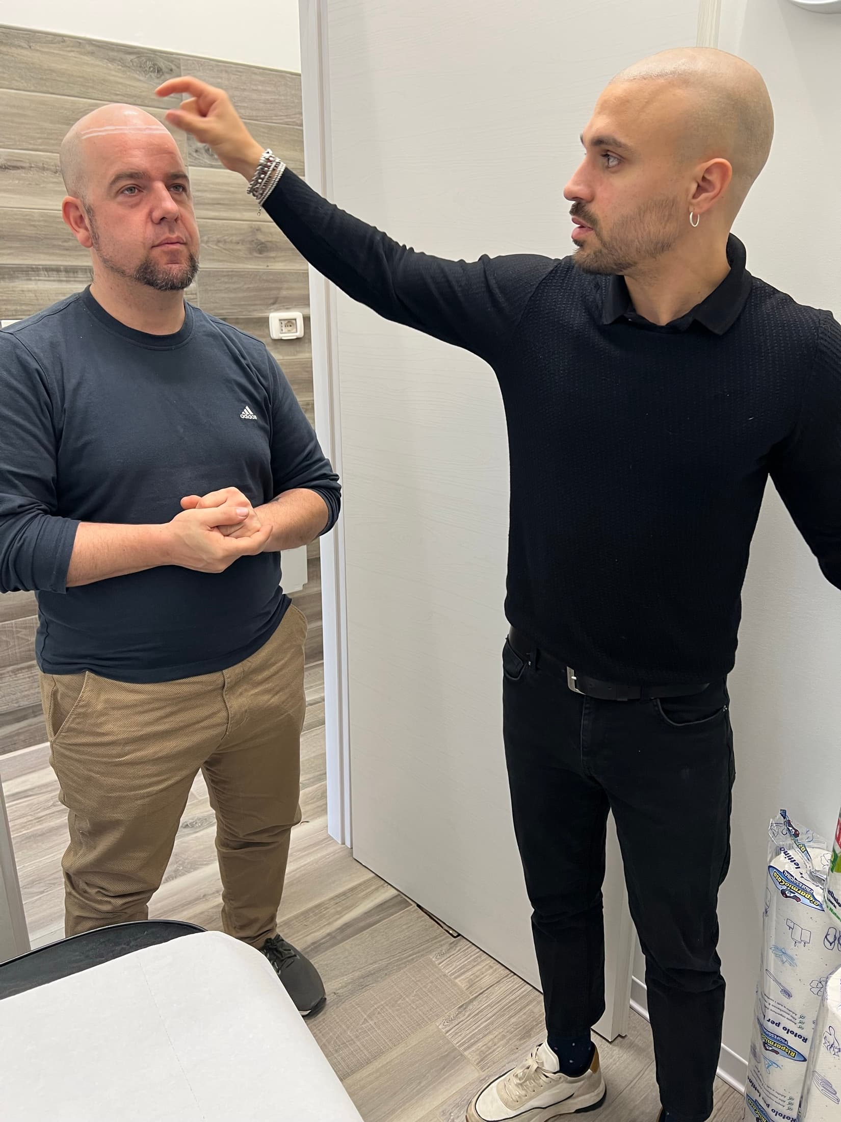 Angelo Mirante durante una consulenza personalizzata